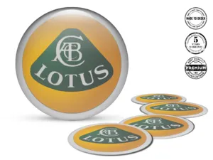 Lotus Car Rim Decal Style Premium Dome Edition